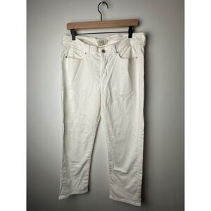 Lucky‎ Brand Brooke Crop Jeans White Denim Womens Size 32/14